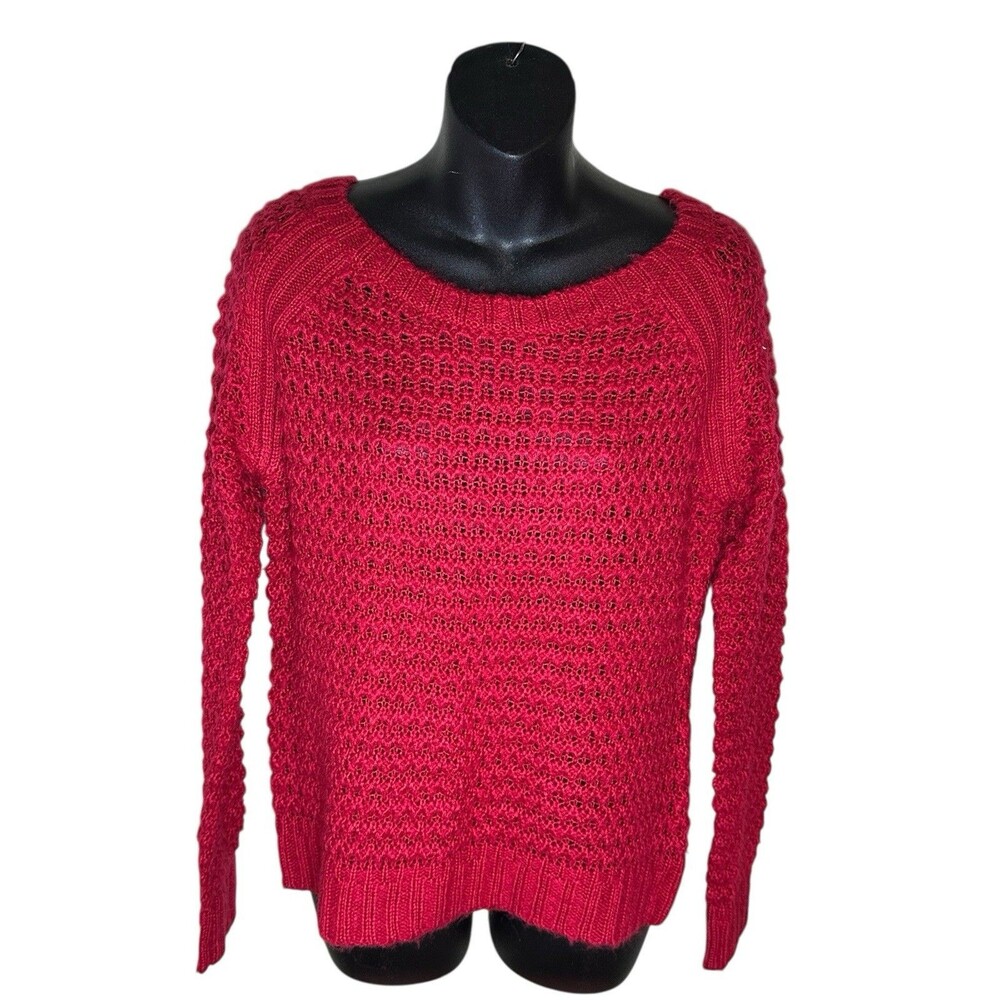 Olive and Oak Red Knit Sweater Sz S